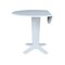 International Concepts 42 in. Solid Wood Round Dual Drop Leaf Dining Pedestal Table - 36.3 in.High in White K08-42DPT-23B-36 - alternate 5